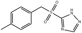 4-メチルベンジル1H-1,2,4-トリアゾール-3-イルスルホン 化学構造式