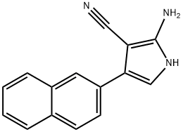 2-AMino-4-(naphthalen-2-yl)-1H-pyrrole-3-carbonitrile 结构式