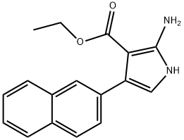 Ethyl 2-aMino-4-(naphthalen-2-yl)-1H-pyrrole-3-carboxylate Structure