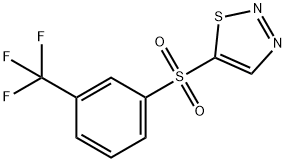 5-{[3-(trifluoromethyl)phenyl]sulfonyl}-1,2,3-thiadiazole Structure