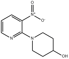 1-(3-硝基-2-吡啶基)-4-哌啶醇 结构式