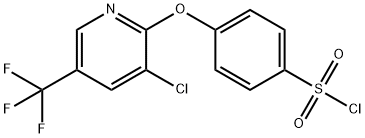 4-(3-クロロ-5-トリフルオロメチル-2-ピリジルオキシ)ベンゼンスルホニルクロリド 化学構造式