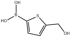 5-ヒドロキシメチルチオフェン-2-ボロン酸 化学構造式