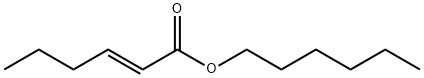 (E)-2-ヘキセン酸ヘキシル 化学構造式