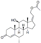 3386-05-8 11beta,21-dihydroxy-6alpha-methylpregna-4,17(20)-dien-3-one 21-acetate