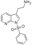 1H-Pyrrolo[2,3-b]pyridine-3-ethanamine, 1-(phenylsulfonyl)- Struktur