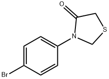 3-(4-溴苯基)-4-噻唑啉酮, 338753-34-7, 结构式