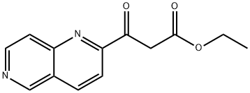 ETHYL 3-[1,6]NAPHTHYRIDIN-2-YL-3-OXO-PROPIONATE 化学構造式