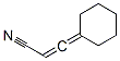 2-Propenenitrile, 3-cyclohexylidene- (9CI) Structure