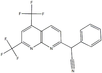 1,8-Naphthyridine-2-acetonitrile,alpha-phenyl-5,7-bis(trifluoromethyl)-(9CI) 结构式