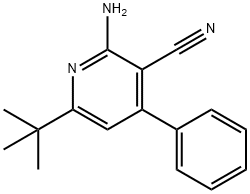 2-AMINO-6-(TERT-BUTYL)-4-PHENYLNICOTINONITRILE Structure