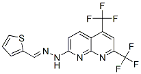 2-Thiophenecarboxaldehyde,[5,7-bis(trifluoromethyl)-1,8-naphthyridin-2-yl]hydrazone(9CI) Struktur