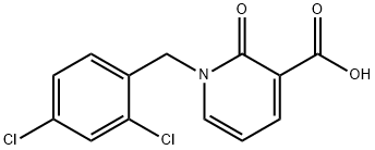 1-[(2,4-二氯苯基)甲基]-2-氧代-1,2-二氢吡啶-3-羧酸, 338977-51-8, 结构式