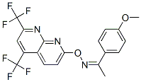 Ethanone, 1-(4-methoxyphenyl)-, O-[5,7-bis(trifluoromethyl)-1,8-naphthyridin-2-yl]oxime (9CI),338978-32-8,结构式