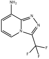 3-(TRIFLUOROMETHYL)[1,2,4]TRIAZOLO[4,3-A]PYRIDIN-8-AMINE 结构式