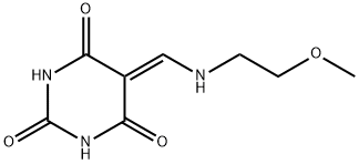 2,4,6(1H,3H,5H)-Pyrimidinetrione, 5-[[(2-methoxyethyl)amino]methylene]- (9CI) 化学構造式