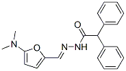 Benzeneacetic  acid,  -alpha--phenyl-,  [[5-(dimethylamino)-2-furanyl]methylene]hydrazide  (9CI) Structure
