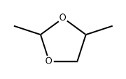 2,4-ジメチル-1,3-ジオキソラン 化学構造式