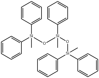 1,1,3,5,5-Pentaphenyl-1,3,5-trimethyltrisiloxane Struktur