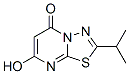 5H-1,3,4-Thiadiazolo[3,2-a]pyrimidin-5-one, 7-hydroxy-2-(1-methylethyl)- (9CI) Structure