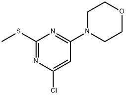4-(6-氯-2-(甲硫基)嘧啶-4-基)吗啉 结构式
