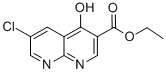 1,8-Naphthyridine-3-carboxylicacid,6-chloro-4-hydroxy-,ethylester(9CI) Struktur