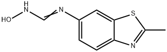 Methanimidamide, N-hydroxy-N-(2-methyl-6-benzothiazolyl)- (9CI) 化学構造式