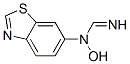 Methanimidamide, N-6-benzothiazolyl-N-hydroxy- (9CI) 化学構造式