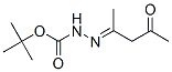 Hydrazinecarboxylic acid, (1-methyl-3-oxobutylidene)-, 1,1-dimethylethyl ester Struktur
