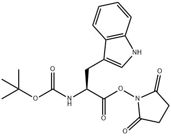 BOC-L-色氨酸羟基琥珀酰亚胺酯,3392-11-8,结构式