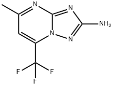 5-甲基-7-(三氟甲基)[1,2,4]三唑并[1,5-A]嘧啶-2-胺 结构式