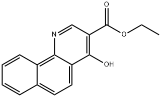 4-HYDROXYBENZO[H]QUINOLINE-3-CARBOXYLIC ACID ETHYL ESTER Structure