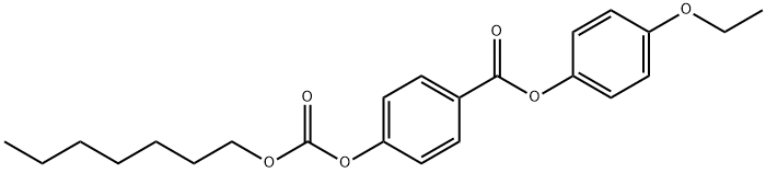 4-[[(己氧基)羰基]氧基]-苯甲酸-4-乙氧基苯酯 结构式