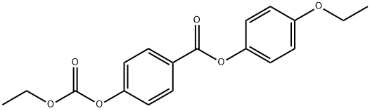 4-(4'-乙氧基苯氧羰基)苯基碳酸乙酯 结构式