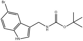 TERT-BUTYL (5-BROMO-1H-INDOL-3-YL)METHYLCARBAMATE Structure