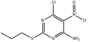 6-Chloro-5-nitro-2-propylsulfanyl-pyrimidin-4-ylamine Structure