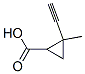 Cyclopropanecarboxylic acid, 2-ethynyl-2-methyl- (9CI) Structure