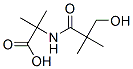 Alanine,  N-(3-hydroxy-2,2-dimethyl-1-oxopropyl)-2-methyl- 化学構造式