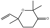 Tetrahydro-2,2,6-trimethyl-6-vinyl-3-pyranone Structure