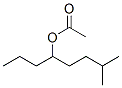酢酸4-メチル-1-プロピルペンチル 化学構造式