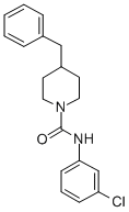 4-benzyl-N-(3-chlorophenyl)-1-piperidinecarboxamide 结构式