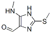 1H-Imidazole-4-carboxaldehyde,  5-(methylamino)-2-(methylthio)- 结构式