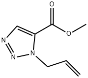 1H-1,2,3-Triazole-5-carboxylicacid,1-(2-propenyl)-,methylester(9CI) Structure