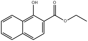 2-Naphthalenecarboxylic acid, 1-hydroxy-, ethyl ester 化学構造式