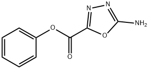 1,3,4-Oxadiazole-2-carboxylicacid,5-amino-,phenylester(9CI) Structure