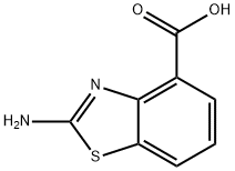 4-Benzothiazolecarboxylicacid,2-amino- Structure