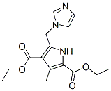 1H-Pyrrole-2,4-dicarboxylicacid,5-(1H-imidazol-1-ylmethyl)-3-methyl-,diethylester(9CI) Structure