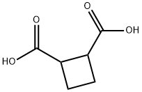 シクロブタン-1,2-ジカルボン酸 化学構造式