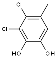 3,4-Dichloro-5-methyl-1,2-benzenediol Structure