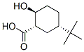 (1alpha,2beta,5alpha)-5-(1,1-dimethylethyl)-2-hydroxycyclohexanecarboxylic acid Structure